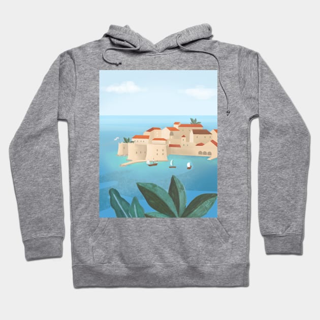 Dubrovnik, Croatia Hoodie by Petras